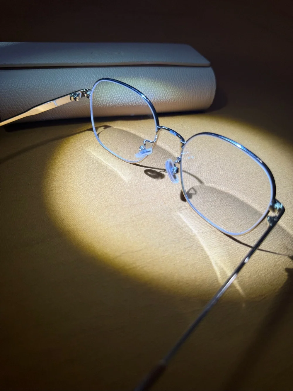 Chloe Silver Metal Women's Eyeglasses